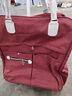 袋鼠（KANGAROO）品牌拉杆包新款大容量行李包手提行李袋折叠旅行包收纳袋万向轮 酒红色拉杆包(无肩带) 四轮大号20吋 实拍图