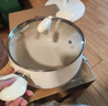爱仕达（ASD）汤锅晶石不粘煮锅 陶瓷小奶锅 炖汤煮面辅食锅 22CM电磁炉通用T10 实拍图