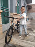 潮鸽儿童自行车男女孩6-10-15-17岁中大童单车中小学生单速变速山地车 【LED灯】单速太空银+骑行礼包 20寸【身高130-155cm】约8-11岁 实拍图