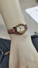 聚利时（Julius）手表女小巧罗马刻度节日礼物时尚酒桶型学生女士手表咖色JA-544E 实拍图