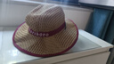 草帽夏季节爵士西部牛仔帽子男款防晒帽厂家批草发原骑士帽子 酒红色 实拍图