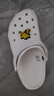 卡骆驰crocs洞洞鞋贝雅男鞋女鞋轻便耐磨一脚蹬拖鞋休闲鞋|10126 白-100 43 (270mm) 实拍图