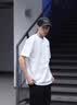 卡帝乐鳄鱼纯棉短袖t恤男士夏季新款宽松休闲圆领薄款青年上衣半袖T恤打底衫 雾霾蓝 2XL (建议135-150斤) 实拍图