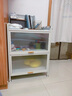 摩霄 厨房置物架落地餐边防尘带门储物碗柜大容量收纳橱柜子三层60*42 实拍图