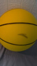 安踏静音篮球7号儿童青少年拍拍球室内无声儿童训练玩具球软皮球 黄色 实拍图