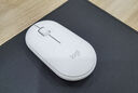 罗技（Logitech）LOGITECH PEBBLE鼠标 无线蓝牙鼠标 办公静音鼠标 女性鼠标对称鼠标 鹅卵石造型 米白色 实拍图