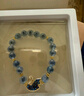 大英博物馆天鹅贵族棋盘糖心玛瑙蓝色轻奢手链女款手串送女生生日礼物 实拍图