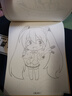 佳茉 线稿描摹本儿童战舰飞船临摹漫画白描涂色动漫控笔基础绘画线描素描画本画册大全 4本装 实拍图