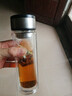 【⭐京东物流配送】高硼硅双层玻璃杯大容量泡茶杯水杯子茶水分离 【双层加厚】茶杯 350ml 1只 实拍图