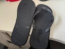 大嘴猴（paul frank）人字拖男士大码夏季拖鞋户外外出防滑耐磨夹趾沙滩鞋 黑  44-45 实拍图