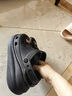 卡骆驰（crocs）男女泡芙洞洞鞋户外休闲时尚厚底一脚蹬沙滩鞋 207521-001 36-37 实拍图
