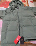 京东京造羽绒服男鸭绒加厚防寒工装面包服短款冬季外套衣服 橄榄绿 XXL 实拍图