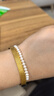 明牌珠宝 刘涛推荐 18K金彩金淡水小珍珠手链送礼女CSK0053定价 约15+3厘米 金重约0.30-0.36克 实拍图