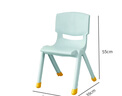 好尔塑料凳子加厚板凳可叠摞靠背椅宝宝餐椅塑料椅子家用小凳子绿30cm 实拍图