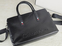 Cohnim kevin奢侈品头层牛皮男士公文包手提电脑文件单肩斜跨包送男友生日礼物 c01845黑色【休闲百搭】 大包 14英寸 实拍图