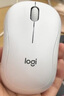 罗技（Logitech）M221 轻音鼠标 无线鼠标 办公鼠标 对称鼠标 带无线微型接收器 米白色 实拍图