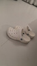 卡骆驰crocs洞洞鞋贝雅男鞋女鞋轻便耐磨一脚蹬拖鞋休闲鞋|10126 白-100 36 /37(220mm) 实拍图