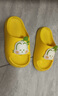 巴布豆（BOBDOG）儿童拖鞋男女童宝宝软底居家室内外夏季凉拖鞋 黄色 190码 实拍图
