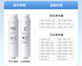 洁净世家适用美的净水器滤芯S1系列PAC复合C1前置活性炭C2后置活性炭RO反渗透膜净水机滤芯 MRC1693A-50G【RO50G净水器-四支】 实拍图