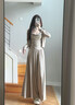 JIOESC吊带开衫高腰长裙三件套2025新款慵懒气质套装清冷感禅意式气质夏 吊带开衫高腰长裙 M 45/55kg 实拍图