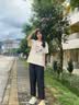 花花公子裤子男士夏季冰丝薄款速干直筒休闲学生宽松阔腿垂感九分小西裤 1216XK黑色 XL （建议130-150斤） 实拍图