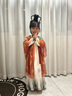罗蒙儿童汉服春秋季女童唐装中国风女孩古装毕业演出服 敦煌绿 110 实拍图
