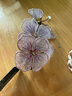 奢蔻（Cercoo）绣蝶花语系列发夹横夹发饰盘发夹子刺绣头花头饰发卡 实拍图