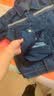 夏季薄款牛仔工作服套装纽扣长袖电焊工防烫拉链款劳保服电工厂服 夏季薄款（拉链款1号） XL 丨175 实拍图