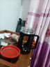 新款玻璃杯商务防爆把手大容量手柄办公室泡茶水杯防摔男女杯子 活动商务黑【两款随机发】 500ml 实拍图