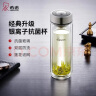 希诺（HEENOOR） 双层玻璃杯男士办公高档送礼礼盒泡茶滤网耐高温大容量商务水杯 升级-抗菌版 410ml 实拍图