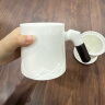 泥也茶杯陶瓷马克杯泡绿茶水分离办公带盖过滤德化白瓷水杯子男士礼物 实拍图