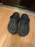 卡骆驰crocs洞洞鞋贝雅男鞋女鞋轻便耐磨一脚蹬拖鞋休闲鞋|10126 黑色-001 37 /38(230mm) 实拍图