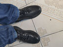 啄木鸟皮鞋男春夏季2025新款透气真软皮运动休闲鞋潮流中老年爸爸工作鞋 黑色 39 标准运动鞋码 实拍图