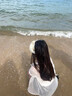 COSMICKISS遮阳帽风扇帽子充电女士遮阳防晒夏季户外大檐空顶骑行休闲太阳帽 可充电风扇帽子-米色（风扇颜色随机） 实拍图