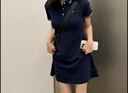 Teenie Weenie小熊休闲通勤气质收腰Polo白色连衣裙夏装连身裙女装裙子 藏青色 S (160) 实拍图