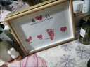 谙谚 满月纪念手足印婴儿百天周岁手脚印画一家四口全家福三手足情深 A4【我们哥哥弟弟】+印泥 实拍图
