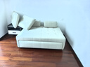 芝华仕（CHEERS）奶油风布艺沙发多功能两用小户型折叠单人沙发床芝华士6311 白双 实拍图