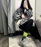 斐乐（FILA）跑步鞋老爹鞋男子跑步鞋MARSⅡ火星二代情侣款复古运动鞋休闲鞋 黑-BK-F12M141116F 42 实拍图
