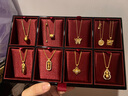 老铺黄金古法手工足金项链 · 葫芦（1号）钻饰吊坠（金链款） 中号肖邦链款金重约18.39g 晒单实拍图