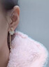 蔓笙长款花朵流苏耳夹女轻奢高级感小众无耳洞耳坠耳环气质爱心耳饰品 四叶草耳夹金色 无耳洞 实拍图