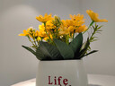 九千谷假花仿真黄色向日葵盆栽办公室假绿植客厅装饰品Life陶瓷花盆3490 实拍图