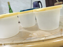 【马卡龙盖】食物收纳保鲜盒密封圆形冰箱收纳盒谷物零食蔬菜水果 密封保鲜盒黄色 3个 实拍图