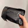 利得平口垃圾袋600只单面0.8丝黑色45*50cm厚款塑料袋家用办公经济款 实拍图