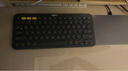 罗技（Logitech）时尚系列 K380 键盘 蓝牙办公键盘 无线键盘 女友 便携超薄键盘 笔记本键盘 黑灰色 实拍图