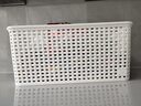 名创优品（MINISO）格纹仿藤编收纳筐 桌面收纳盒宿舍办公杂物收纳篮 大号2个装 实拍图