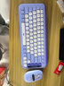 罗技（Logitech）POP ICON KEYS无线蓝牙键盘 AI轻音薄膜电脑办公键盘鼠标套装 mac ipad键鼠套装泡泡键盘自定义键 POP ICON COMBO 紫色 实拍图
