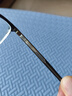 依视路（ESSILOR） 新款商务男镜架时尚镜框女配依视路镜片近视定制眼镜网上配镜 金属-全框-2066SV-银色 镜框+依视路膜岩高清1.60现片 实拍图