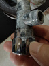 九牧王纯铜三角阀全铜加厚角阀黄铜热水器家用开关止水阀冷热水4分通用 全铜冷水加厚角阀【一只】 实拍图