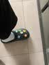 名创优品（MINISO）洞洞鞋女款夏季户外穿eva防滑防臭可DIY沙滩鞋增高凉拖鞋女士 黑色 36-37 实拍图