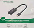 绿联Mini DP转HDMI/VGA转换器线4K迷你DP雷电2拓展坞转接头 适用苹果微软电脑接显示器投影仪 10439 实拍图
